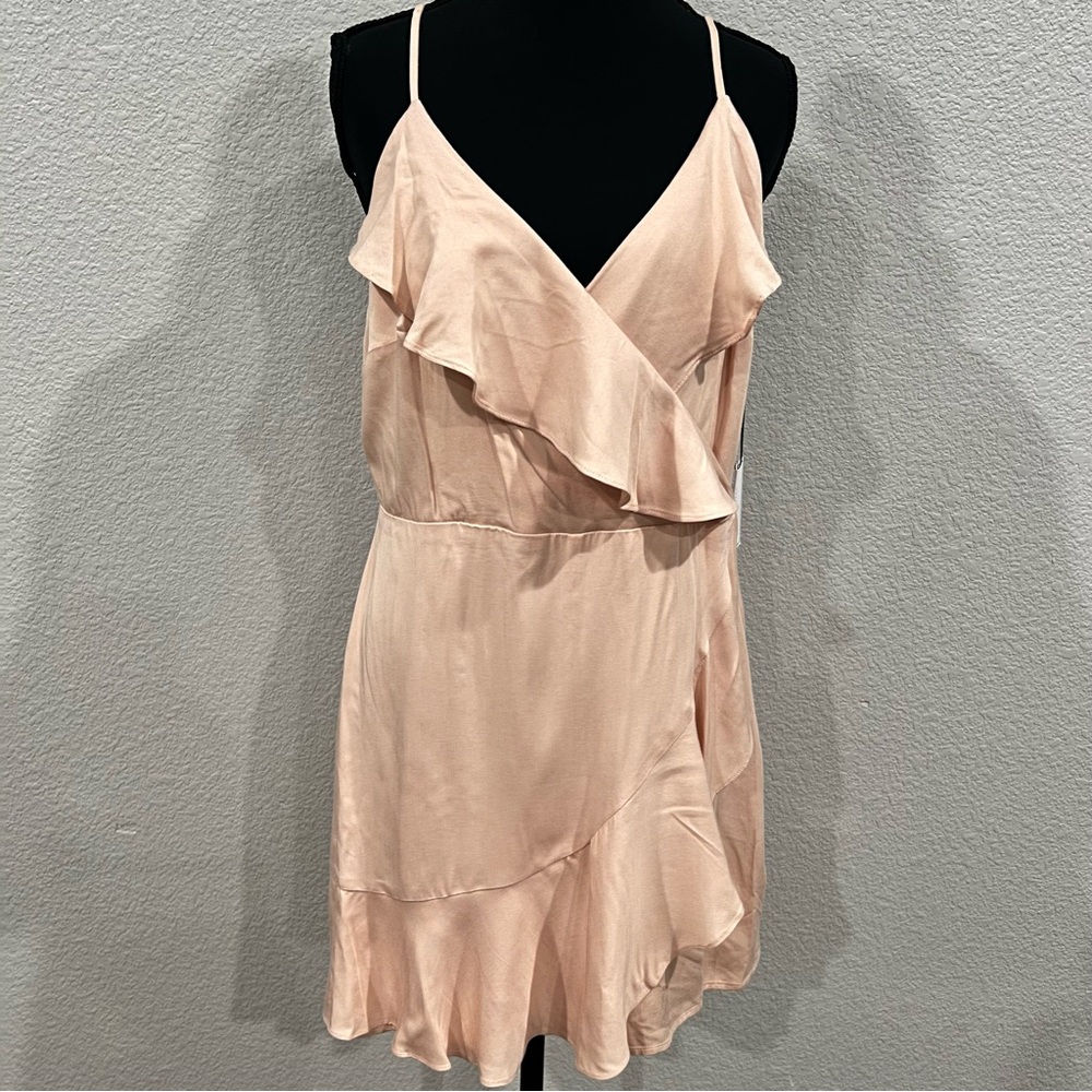 1. State Blush Ruffle Wrap Romper